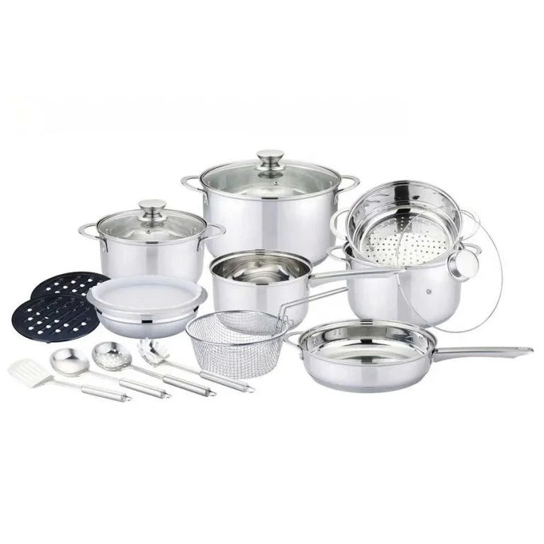 Bộ nồi chảo inox cao cấp 18 món Emberton EB 14201ST