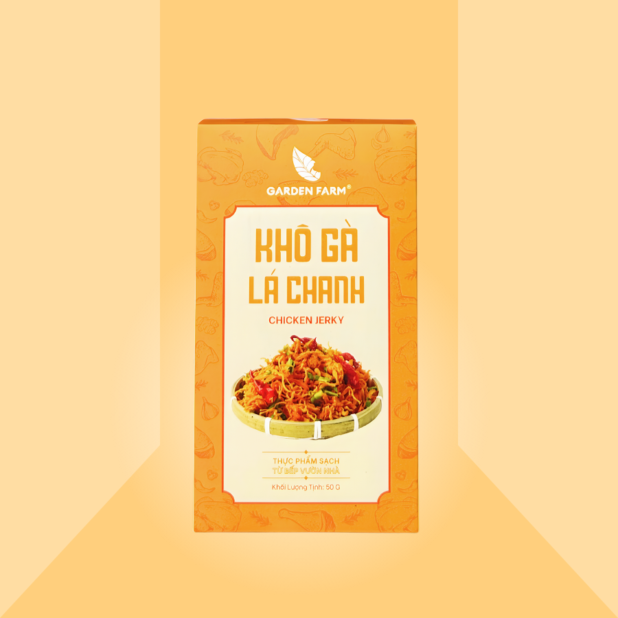 Khô gà lá chanh Garden Farm hộp 50g