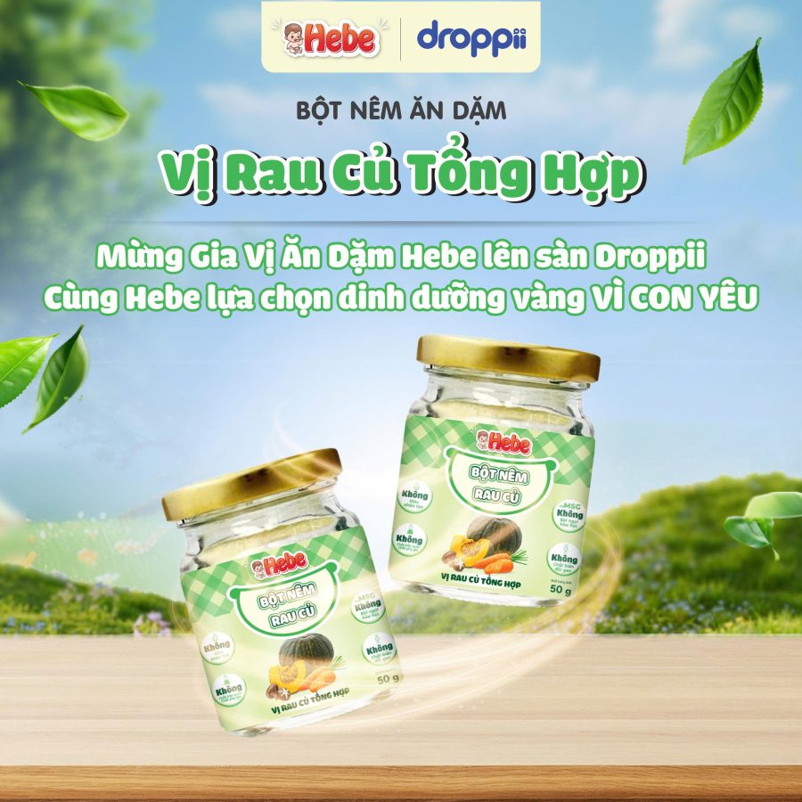 Bột Nêm Rau Củ - Vị Rau Củ Tổng Hợp HEBE (hũ 50g)