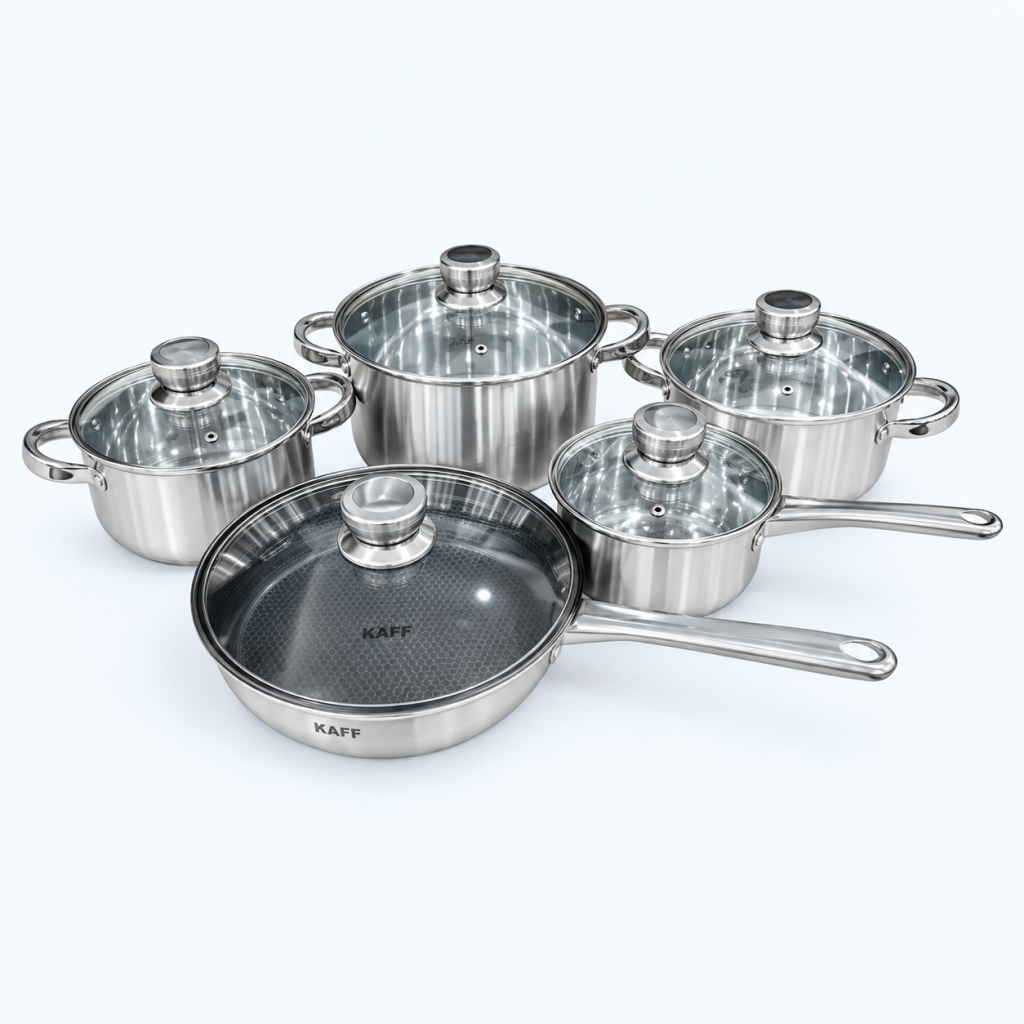 Bộ nồi chảo inox 5 món KAFF KF - ST005FR
